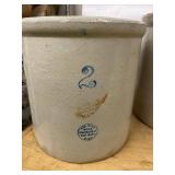 Red Wing Stoneware Crocks 2 Gallon & 3 Gallon Plus Unmarked Crock