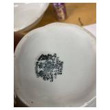 J&G Meakin Ironstone Pitcher Bowl Wash Set White Antique Good