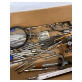 Lot Including Precision Hand Tools Digital Caliper Pin Vises More