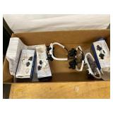 Approx. 3 LED Watch Repair Magnifier Headsets w/ Boxes Untested