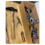 Lot Including Hand Tools Screwdrivers Pliers Hammer Multi-Tool