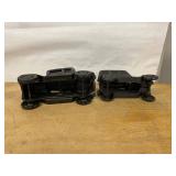 Vintage Cast Iron Automobile Still Banks Pair Early Car Forms Fair