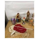 Lot Including Hummel Figurine West Germany Dish Doilies Decor
