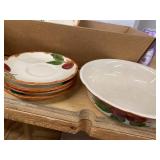 Franciscan Apple Earthenware Tea Set Serving Pieces Mixed Lot