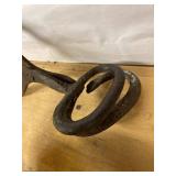 Lot Including Griswold Cast Iron Dutch Oven Kettle & Ice Tongs Fair