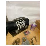 Lot Including Soo Line Railroad Memorabilia Lock Lunchbox Key Chain