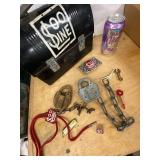 Lot Including Soo Line Railroad Memorabilia Lock Lunchbox Key Chain