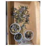 Vintage Clock Winding Key Assortment Mixed Brass Steel Repair Parts