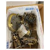 Lot Including Antique Clock Movements Parts Dial Bezel Mixed Repair