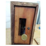 Ingraham Wooden Mantel Shelf Clock Key Wind Mechanical approx 10in