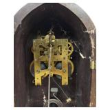 New Haven Mantel Clock Arched Wood Case Mechanical Antique Fair