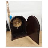 Seth Thomas Mantel Clock Empty Case Wood Arch Top Vintage Parts