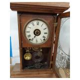 Sessions Victorian Gingerbread Shelf Clock Oak Case Approx 26in Fair