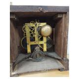 Sessions mantel shelf clock oak case brass bezel antique fair