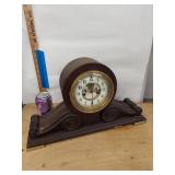 Waterbury Clock Co Kent Mantel Clock Wood Case Approx. 21in Wide