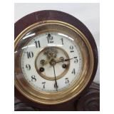 Waterbury Clock Co Kent Mantel Clock Wood Case Approx. 21in Wide