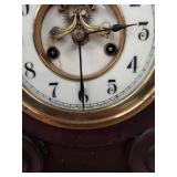 Waterbury Clock Co Kent Mantel Clock Wood Case Approx. 21in Wide