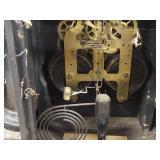 Seth Thomas Adamantine Mantel Clock Black Green Marble Finish