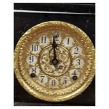 Sessions Antique Mantel Clock Black Case Ornate Dial Untested