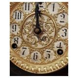 Sessions Antique Mantel Clock Black Case Ornate Dial Untested