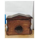 Sessions Antique Mantel Clock Black Case Ornate Dial Untested