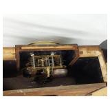 Sessions Antique Mantel Clock Black Case Ornate Dial Untested