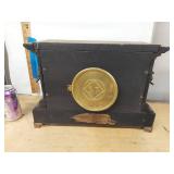 Seth Thomas Adamantine Mantel Clock Victorian Style approx. 13in Tall