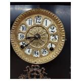 Seth Thomas Antique Adamantine Mantel Clock Black Case Approx 15in