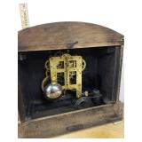 Seth Thomas Mantel Clock Faux Woodgrain Case Mechanical Shelf Clock