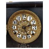 Seth Thomas Adamantine Mantel Clock Black Case Untested Antique