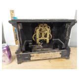 Seth Thomas Adamantine Mantel Clock Black Case Untested Antique