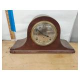 Thomas Tambour Mantel Clock Wood Case Made in U.S.A. Untested