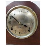 Thomas Tambour Mantel Clock Wood Case Made in U.S.A. Untested