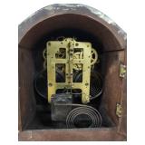 Seth Thomas Tambour Mantel Clock Wood Case Mechanical Chime See Photos