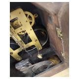Seth Thomas Tambour Mantel Clock Wood Case Mechanical Chime See Photos