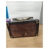 Seth Thomas Tambour Mantel Clock Wood Case Mechanical Chime See Photos