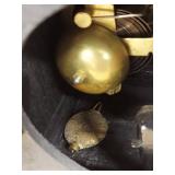 Seth Thomas Mantel Clock Black Case Gilt Dial Approx 11.5in Tall