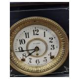 Seth Thomas Mantel Clock Black Adamantine Column Case Untested Fair