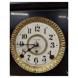 Seth Thomas Mantel Clock Black Adamantine Column Case Untested Fair