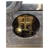 Seth Thomas Mantel Clock Black Adamantine Column Case Untested Fair