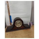 Seth Thomas Tambour Mantel Clock Silent Chime Wood Case Untested