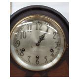 Seth Thomas Tambour Mantel Clock Silent Chime Wood Case Untested