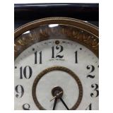 Seth Thomas Antique Adamantine Mantel Clock Black Case Untested