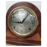 Seth Thomas Tambour Mantel Clock Wood Case Mechanical Chime Untested