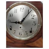Seth Thomas Tambour Mantel Clock Wood Case Mechanical Chime Untested