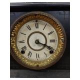 Seth Thomas Adamantine Mantel Clock Faux Marble Untested Approx 15in
