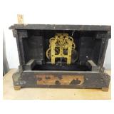 Seth Thomas Adamantine Mantel Clock Faux Marble Untested Approx 15in