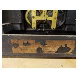 Seth Thomas Adamantine Mantel Clock Faux Marble Untested Approx 15in