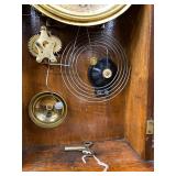 New Haven Maine Line Gingerbread Mantel Clock Victorian Oak Case