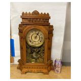 Wm. L. Gilbert Altai Victorian Walnut Shelf Clock Untested 24in